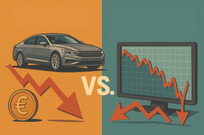 Neuwagenkauf vs. Börsencrash: Welcher Verlust ist schlimmer?